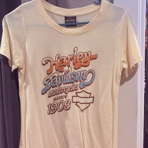 Harley-Davidson Tan Tee with Graphic